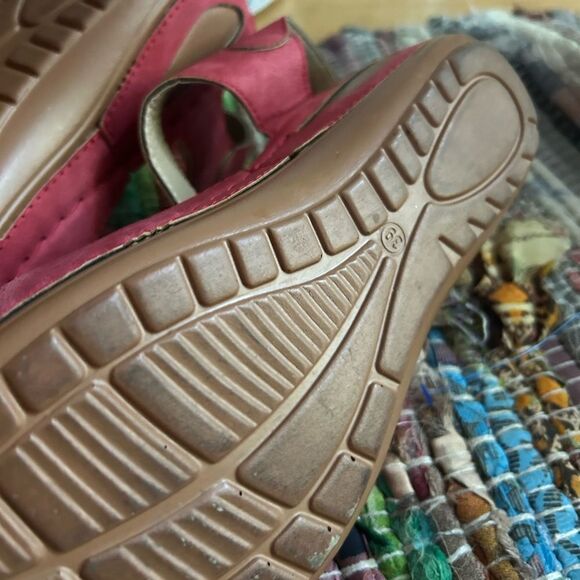 Elegant Pink Floral Women's Sandals Size 39/8 - Picture 6 of 16